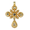 Antique Elegance: The 1800s Diamond Cross Pendant